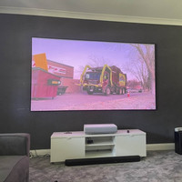 Meilleur utilisateur recommandé écran à cadre fixe anti-lumière 120 pouces PET Crystal écran de projecteur ultra courte portée 4k Ust