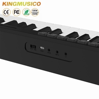 88 Keys Folding Digital Piano Portable Lightweight Electronic Keyboard Standard Keyboard Instrument for Beginner Wholesale
