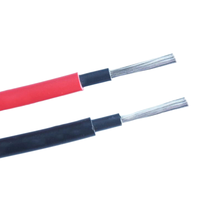 Cable Solar Marca Leader de 6 mm 10 AWG, Cable Eléctrico de Corriente Continua para Paneles Solares