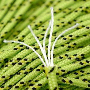 Paracorde tressé en nylon jaune de 3 mm x 50 m, 5 brins, résistant aux UV, pour tente, corde <span class=keywords><strong>à</strong></span> <span class=keywords><strong>linge</strong></span>, <span class=keywords><strong>extérieur</strong></span> - Product Image 2