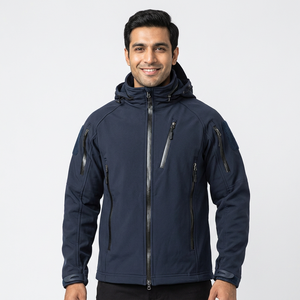 Veste coupe-vent en gros OEM, vestes tactiques imperméables et vestes à capuche en softshell pour hommes, vestes de pêche pour hommes - Product Image 1