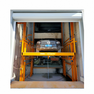 Pengangkat barang bawaan vertikal <span class=keywords><strong>Platform</strong></span> pengangkat kargo elektrik tonase besar Rel pemandu gudang hidrolik Lift kargo - Product Image 6