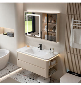 Conjunto de Muebles de Baño Esquineros Integrados de Cerámica Clásicos y Más Vendidos, Inodoro, <span class=keywords><strong>Lavabo</strong></span> y Mueble de Baño. - Product Image 1