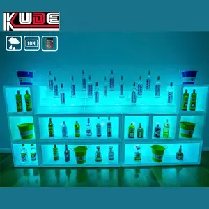 Luminous Wine Rack Wine Cabinet LED Ice Cube Wine Bucket LED Ice Bucket Wine Beverage Cold Beer Champagne For Parties/home/bars