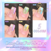 Angel Tears Rainbow Cateye Vernis à ongles OEM Bouteille Logo personnalisé Large lumière Magnétique Cat Eye Led Gel Polish