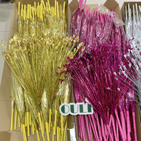 LO-1640 Direct usine, Herbe artificielle rustique 70 cm, 180-200 brins, type feux d'artifice, herbe de remplissage pour décoration de centre de table de mariage