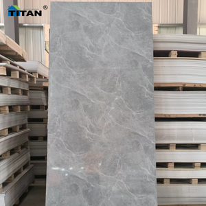 Panel de Pared de Plástico SPC Imitación Mármol, Resistente al Fuego y al Agua, 4x8 Pies, con Revestimiento UV, Planchas Decorativas de <span class=keywords><strong>PVC</strong></span> - Product Image 4