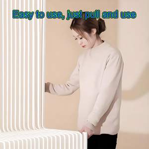 Sunbeauty Paper Retractable Room Divider Paper Portable Room Dividers Paper Indoor Divider <strong>Partition</strong> Screen - Product Image 5