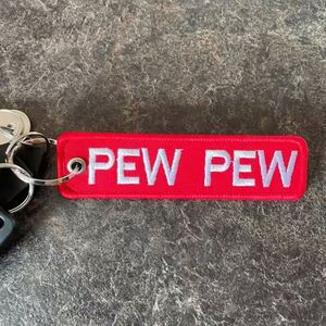 Fashion Promotional Brand <b>Name</b> Logo Embroidery Jet Tag Keychain Key Ring Custom Accessories - Product Image 6