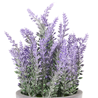 Plantes décoratives G52/G54/G55/G60 pour l'extérieur/l'intérieur avec pot en plastique - Design réaliste
