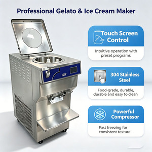 Máquina de Helados Vertical de 30L de Fácil Operación, Máquina Comercial para Hacer Gelato y Helados Duros para Heladería - Product Image 3