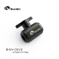 Bykski B-DV-CEV2 Vanne d'arrêt de vidange premium à serrage manuel pour systèmes de refroidissement liquide à tubes rigides