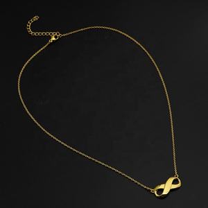 Ensemble de bijoux en acier inoxydable, bracelets de style coréen, plaqué or sous vide, chaînes, bracelet sans fin, bijoux ajustables, bijoux d'amour - Product Image 5