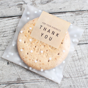 Frosted polka dot self-adhesive baking bag cookie bag food grade OPP packaging bag