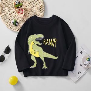 เสื้อยืดแขนยาวผ้าฝ้ายสำหรับเด็กผู้ชายเสื้อโปโลแขนยาวพิมพ์ลายการ์ตูนสำหรับฤดูใบไม้ผลิฤดูใบไม้ร่วง - Product Image 1