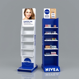 Estante de pared de diseño de tienda, escaparate de metal cosmético, soportes de exhibición de productos, <span class=keywords><strong>muebles</strong></span> de tienda, vitrina de cosméticos - Product Image 1