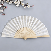 Éventail pliant de 30 cm en gros, design personnalisé, grand éventail en bois pour la danse, promotion écologique pour les fabricants et les marques, cadeau promotionnel