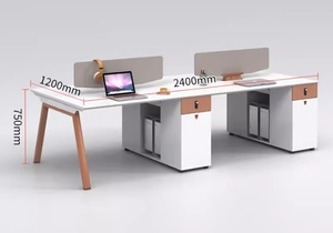 Cowork Holz heißer Verkauf 6 Sitz <span class=keywords><strong>12</strong></span> Kabinen Schreibtisch billige <span class=keywords><strong>Workstation</strong></span> Büro Möbel modulare Büro kabinen Büroarbeit platz - Product Image 6