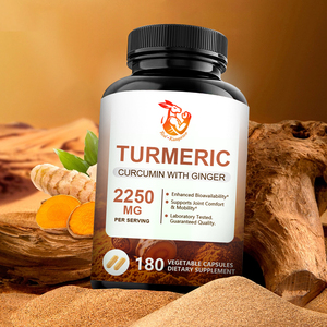 Private Label <b>Turmeric</b> Capsules Improve Immune Muscle Support Herbal Supplement with Ginger <b>Black</b> Pepper <b>Turmeric</b> Capsules - Product Image 5