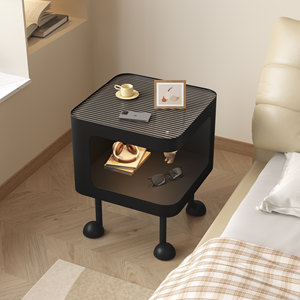 <span class=keywords><strong>Comodino</strong></span> in Ferro Battuto Stile Antico Moderno <span class=keywords><strong>per</strong></span> Camera da Letto e Soggiorno, Mobile Laterale Convertibile <span class=keywords><strong>per</strong></span> Appartamento - Product Image 5