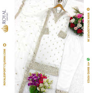 Nuevo hermoso diseño Top-Palazzo con Dupatta Set en Tarifa mayorista por Royal Export Surat - Product Image 4