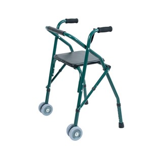 Keyi Folding <b>Walker</b> Aluminum Alloy Adjustable With Wheels For <b>Elderly</b> Patients - Product Image 4