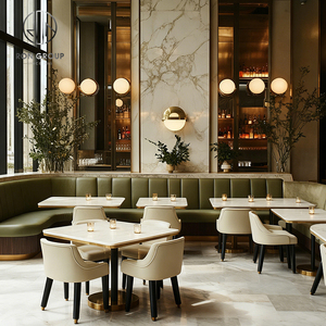 Muebles Modernos para Cafetería y Restaurante: Mesa Cuadrada de Piedra Sinterizada, Sillas, Sofá, Bancos y Asientos para Uso <span class=keywords><strong>en</strong></span> Hostelería - Product Image 5