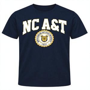 Camiseta Personalizada de la Universidad NC A&T, Camiseta Gráfica Universitaria de Algodón Premium, Estilo Universitario, Ropa Universitaria, Marca Privada OEM - Product Image 1
