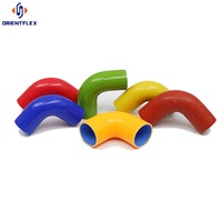 Manguera de Silicona Automotriz de 45, 90 y 180 Grados, Negra/Roja/Azul/Verde/Amarilla, 60mm 57mm, Reductora en Codo
