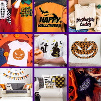 Hongcai Halloween Custom Printen Warmte Overdracht Vinyl Roll Plotter Gesneden Htv Film
