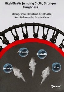 Equipo para Exteriores, <span class=keywords><strong>Trampolín</strong></span> de 40 Pulgadas, Mini <span class=keywords><strong>Trampolín</strong></span> con Altura Ajustable, Cama Elástica de Rebote para Adultos y Niños - Product Image 5