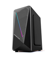 Boîtier micro tour OEM ATX RGB pour PC de jeu avec boîtier audio HD et CPU pour ordinateur de bureau