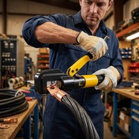 Hydraulische Kabelschuh-Crimpzange 4-70mm² Drahtklemmen-Crimper Crimpzange für Elektrische Verbindungen
