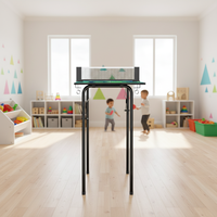 Petite table de ping-pong multi-usages avec filet, pliable et facile à assembler