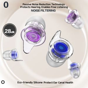 Tapones para los Oídos con Reducción de Ruido, Protección Auditiva, Silicona Flexible, Cancelación de Ruido, para Estudiar, Trabajar, Nadar - Product Image 3
