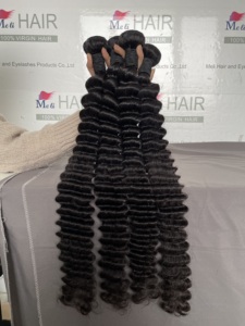 Extensiones de Cabello Humano Meli, Cabello Virgen Indio en Paquetes, Doble Trama a Máquina, Disponible en Todos los Colores - Product Image 3