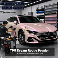 Film de protection de peinture automobile WrapMaster 1,52m*15m Dream Rouge Poudre PPF TPU auto-réparant, faible MOQ, couleur personnalisée