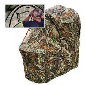 Tenda per sedia a terra Pop-Up per 1 persona sedia da caccia portatile durevole a 270 gradi - Product Image 2