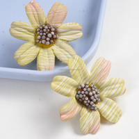 Hiasan Bunga Daisy Warna-Warni yang Dapat Digunakan Kembali, Bunga DIY Buatan Tangan Multiwarna untuk Pembuatan Perhiasan, Aksesoris Rambut, Dekorasi Rumah yang Meriah
