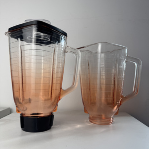 Decoración personalizada Color Vasos Para <span class=keywords><strong>Licuadora</strong></span> <span class=keywords><strong>Oster</strong></span> 1.25L Gradient Color Blender Glass Jar Personalizable Colors Blender Cup - Product Image 5