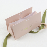 Caja de Regalo de Boda de Lujo Hecha a Mano con Diseño de Lazo Triangular en Relieve, Cajas Rígidas con Laminado Mate para Invitados
