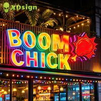 Letrero de Neón XDsign Personalizado, Programable, con Luces LED de Colores Mágicos, Controlado por Aplicación, Resistente al Agua IPX7, para Exteriores, Negocios y Automóviles