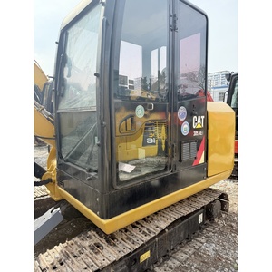Mini-excavatrice d'occasion CAT 305.5E2, poids opérationnel de 5,5 tonnes, avec godet de 0,22 m³, excavatrice hydraulique sur chenilles d'occasion - Product Image 2