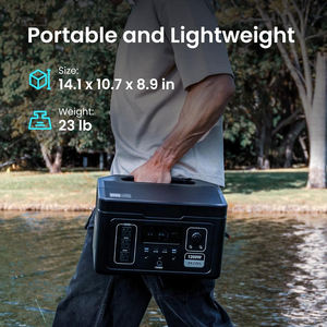 Venta al por mayor Camping al aire libre AC DC Salida LiFePO4 Batería Generador solar Estación de energía portátil - Product Image 3