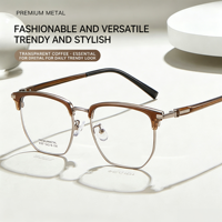 8107 Design extrapolant qui ne couvre pas le visage. Montures de lunettes tendance légères unisexes à monture complète