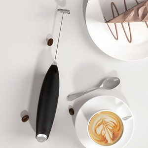 Wholesale Professional Cappuccino Plastic Automatic <b>Coffee</b> Milk Foamer <b>Maker</b> Battery Operated Handheld Electric Milk Frother - Product Image 2