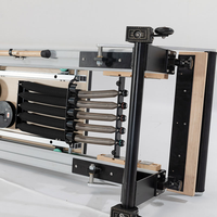 Máquina de Pilates Reformer de Aleación de Aluminio con Resistencia de Resorte Ajustable, Plataforma Antideslizante y Estructura Robusta y Estable