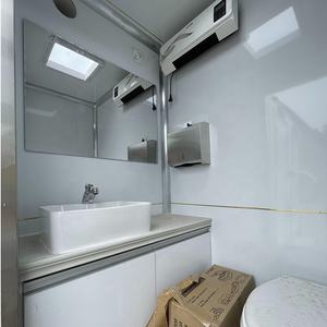 รถเทรลเลอร์เคลื่อนที่แบบพกพา2สถานีรถเทรลเลอร์ห้องน้ำหรูหรา - Product Image 4