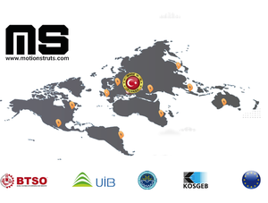 600N 32mm Stroke Medical <b>Bed</b> <b>Backrest</b> Adjustment Locking Carbon Steel Gas Strut ISO9001:2015 Certified Cylinder Made Turkey - Product Image 6