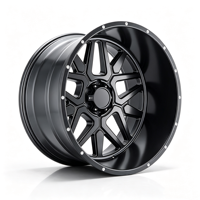 Jantes forgées SL 22X12 24X12 24X14 26X14 28X16 30x16 8x170 8x180 6x5.5 à déport profond avec capuchons flottants pour GMC Sierra1500 3500 RAM